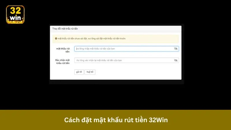 Hướng dẫn cách đặt mật khẩu rút tiền